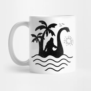 Bigfoot Riding Loch Ness Monster Mug